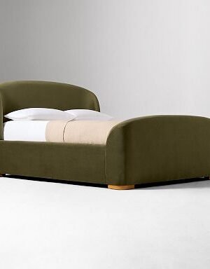 Pierce & Ward Upholstered Sleigh Bed